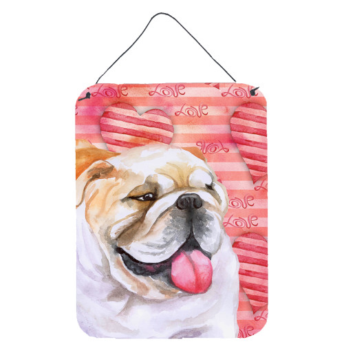 English Bulldog Love Wall or Door Hanging Prints BB9726DS1216