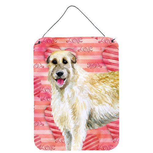 Irish Wolfhound Love Wall or Door Hanging Prints BB9757DS1216