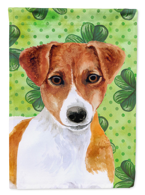 Caroline's Treasures BB9863GF Jack Russell Terrier St Patrick's Flag Garden Size , Small, multicolor