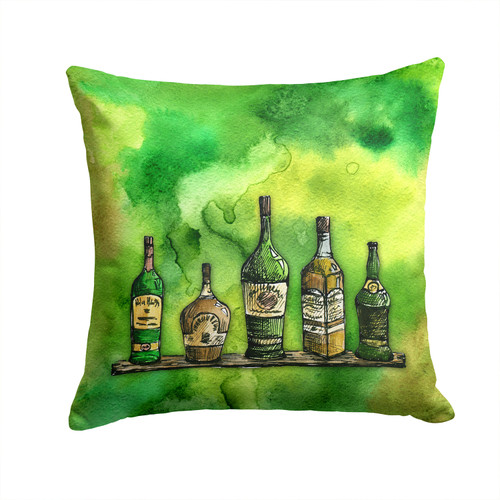 Irish Whiskey Bottle Fabric Decorative Pillow BB5765PW1414