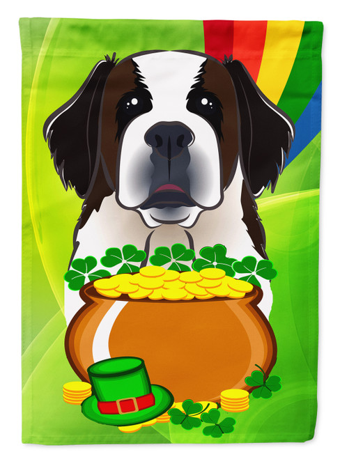 Caroline's Treasures BB1990GF Saint Bernard St. Patrick's Day Flag Garden Size , Small, multicolor
