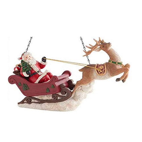 Santa on Sleigh with Deer Arrow Replacement 13.25 in – Arrow Hanger NOT included