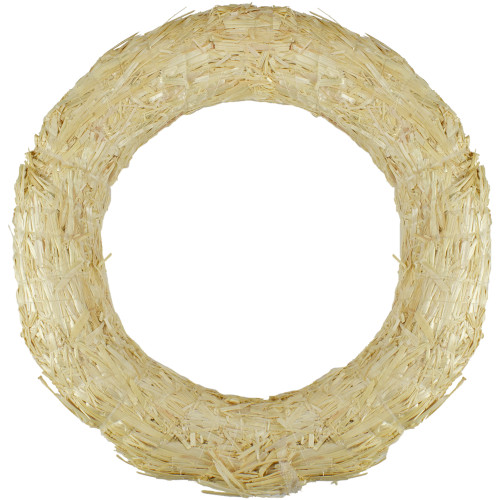 12" FloraCraft Natural Straw Spring Wreath