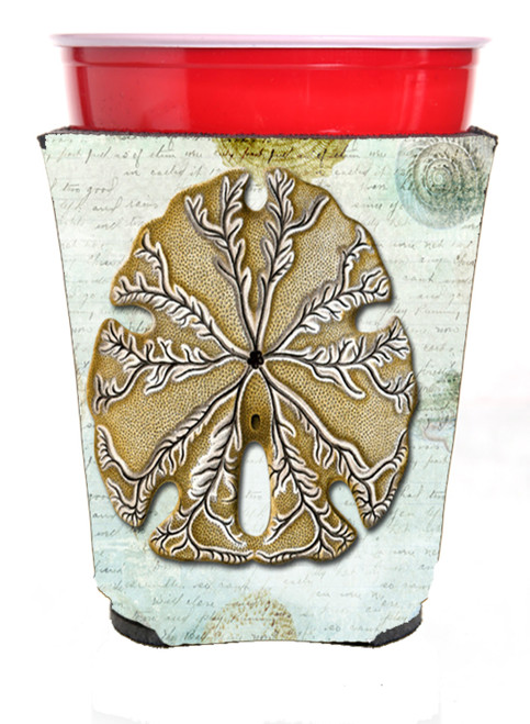 Sand Dollar  Red Solo Cup Beverage Insulator Hugger