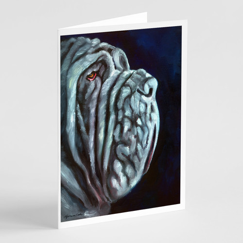 Neapolitan Mastiff Greeting Cards and Envelopes Pack of 8 A7 Size 5x7 inch Blank Note Cards