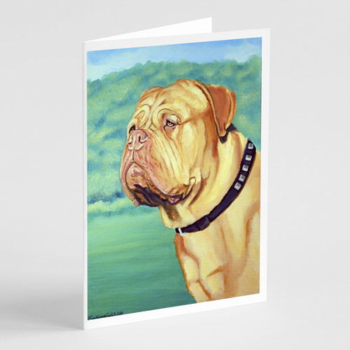 Dogue de Bordeaux Greeting Cards and Envelopes Pack of 8 A7 Size 5x7 inch Blank Note Cards