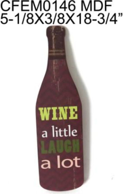 Set of 2 Red and White Wine Bottle Rectangular Wall Plaques 18.75" - 34255080