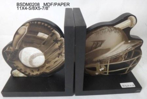 Set of 2 Black and Brown Contemporary Gloves Bookends 11" - 34254990