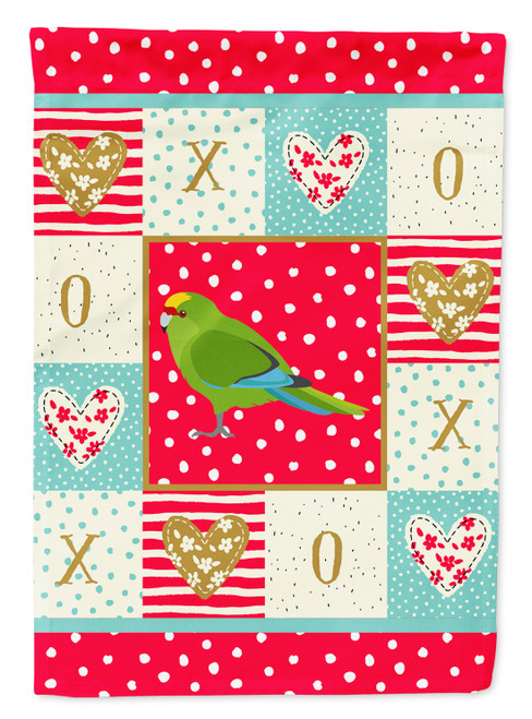 New Zealand Parakeet Love Flag Canvas House Size
