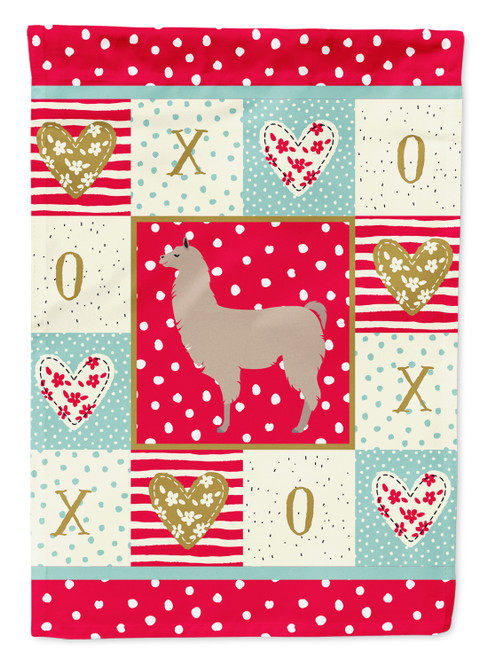 Llama Love Flag Canvas House Size