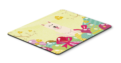 Easter Eggs White German Shepherd Mouse Pad, Hot Pad or Trivet BB6045MP