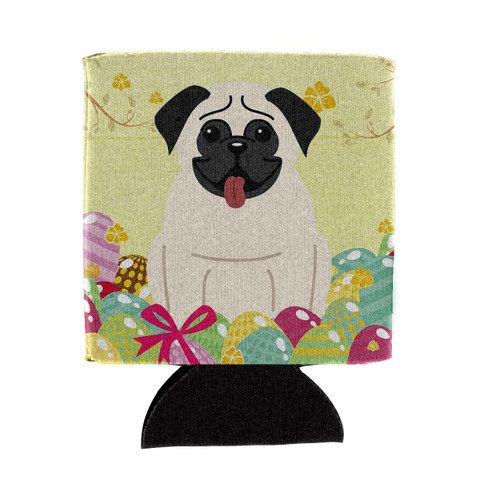 Easter Eggs Pug Cream Can or Bottle Hugger BB6004CC