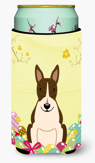 Easter Eggs Bull Terrier Dark Brindle Tall Boy Beverage Insulator Hugger BB6136TBC
