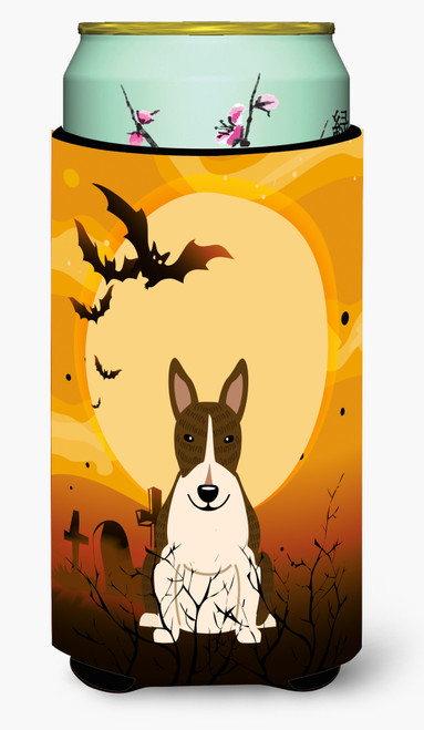Halloween Bull Terrier Dark Brindle Tall Boy Beverage Insulator Hugger BB4402TBC
