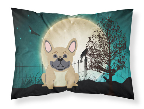 Halloween Scary French Bulldog Cream Fabric Standard Pillowcase BB2200PILLOWCASE