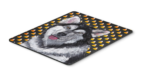 Alaskan Malamute Candy Corn Halloween Mouse Pad, Hot Pad or Trivet SC9496MP