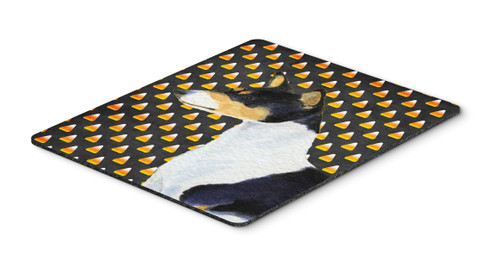 Caroline's Treasures SS4307MP Basenji Candy Corn Halloween Portrait Mouse Pad, Hot Pad or Trivet, Large, multicolor