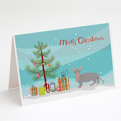 Caroline's Treasures CK4566GCA7P Bambino #1 Cat Merry Christmas Greeting Cards and Envelopes Pack of 8, 7 x 5, multicolor
