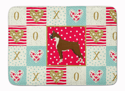 Boxer Love Bath Mat Machine Washable  Anti-fatigue Memory Foam Kitchen Rug CK5916RUG
