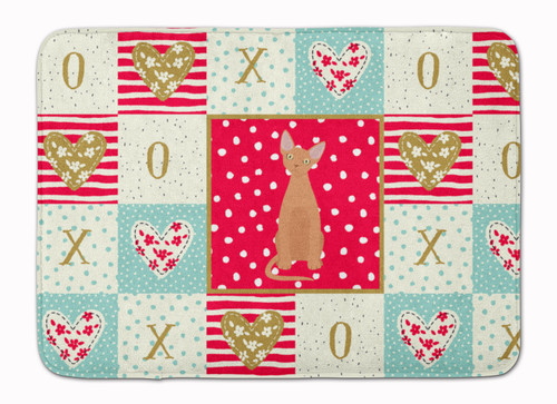 Devon Rex #1 Cat Love Bath Mat Machine Washable  Anti-fatigue Memory Foam Kitchen Rug CK5756RUG