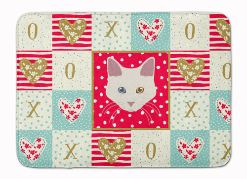 Aphrodite Giant Cat Love Bath Mat Machine Washable  Anti-fatigue Memory Foam Kitchen Rug CK5084RUG