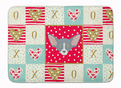 Peterbald Cat Love Bath Mat Machine Washable  Anti-fatigue Memory Foam Kitchen Rug CK5148RUG