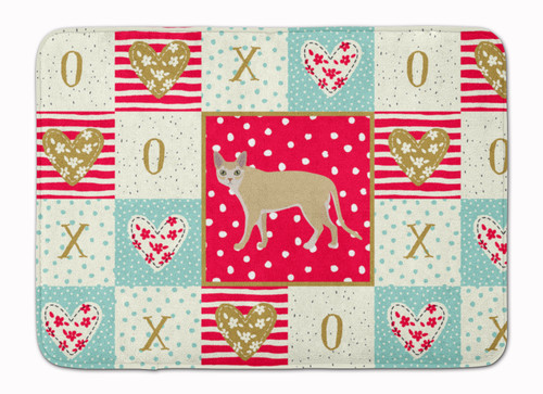 Singapura Cat Love Bath Mat Machine Washable  Anti-fatigue Memory Foam Kitchen Rug