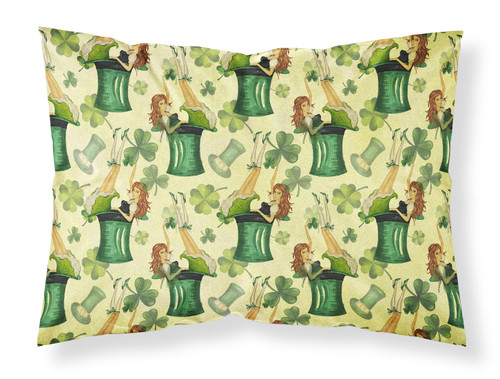 Watercolor St Patrick's Day Party Fabric Standard Pillowcase BB7559PILLOWCASE