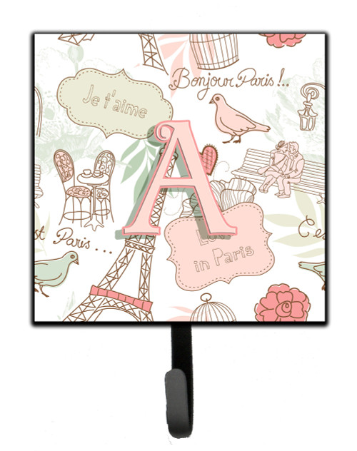 Caroline's Treasures CJ2002-SH4-Parent Letter Love in Paris Pink Leash or Key Holder CJ2002, , multicolor - CJ2002-FSH4