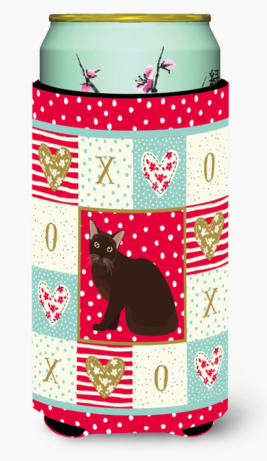Caroline's Treasures CK5747TBC Burmese Cat Love Tall Boy Hugger, Tall Boy, multicolor