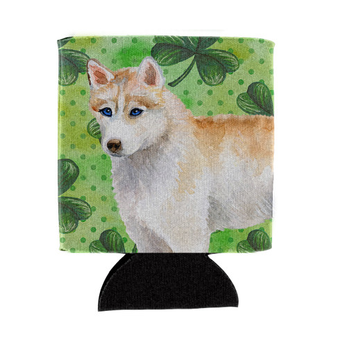 Siberian Husky St Patrick's Can or Bottle Hugger BB9829CC