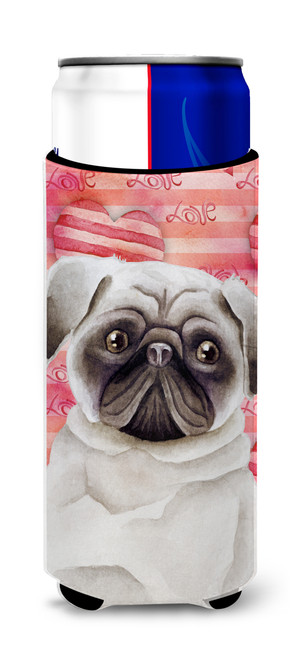 Pug Love Michelob Ultra Hugger for slim cans CK1392MUK