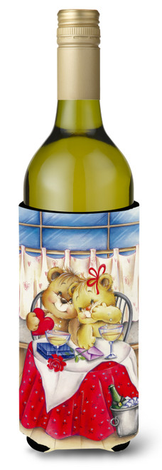 Teddy Bears In Love Valentine's Day Wine Bottle beverage insulator Hugger APH0926LITERK