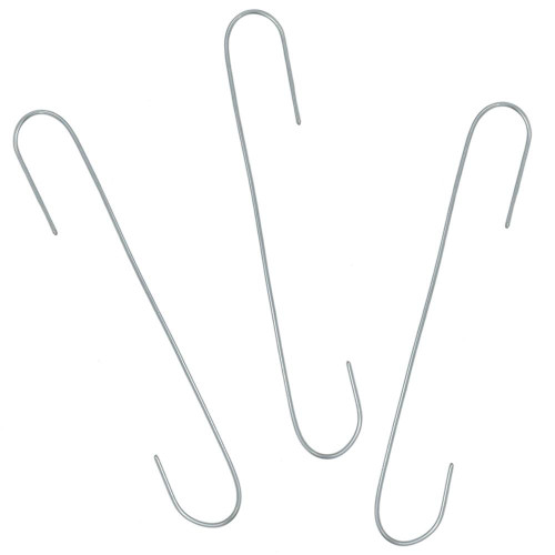 Set of 100 Silver Wire Christmas Ornaments Hooks Hangers 1.25 Inches