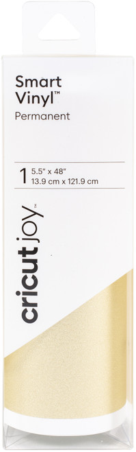 Cricut Joy Permanent Shimmer Vinyl 5.5"X48" Roll-Gold