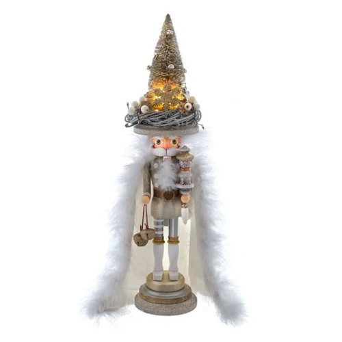 Hollywood Battery Operated LED Forest Nest Hat Wood Nutcracker 18 Inch HA0568