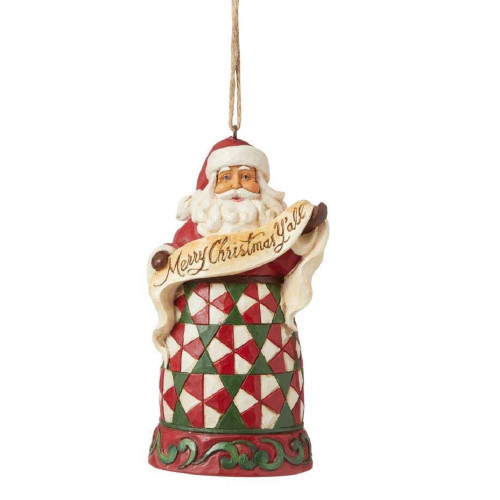 Jim Shore Heartwood Creek Merry Christmas Y'all Ornament 6008098