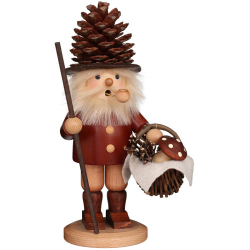 12" Beige and Brown Woodsman" Incense Burner