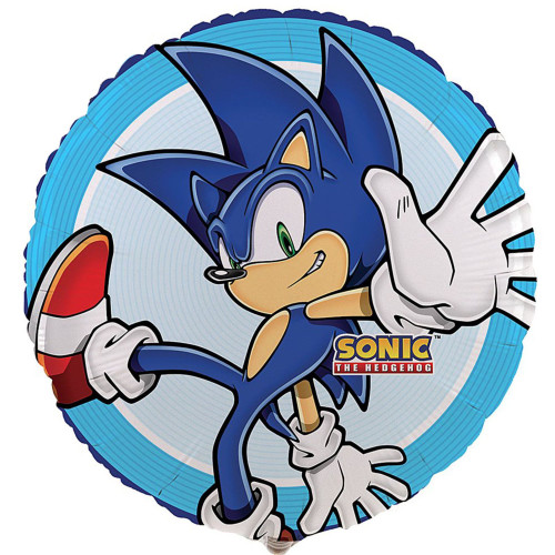 7.75" Blue and White Sonic the Hedgehog Foil Party Balloon