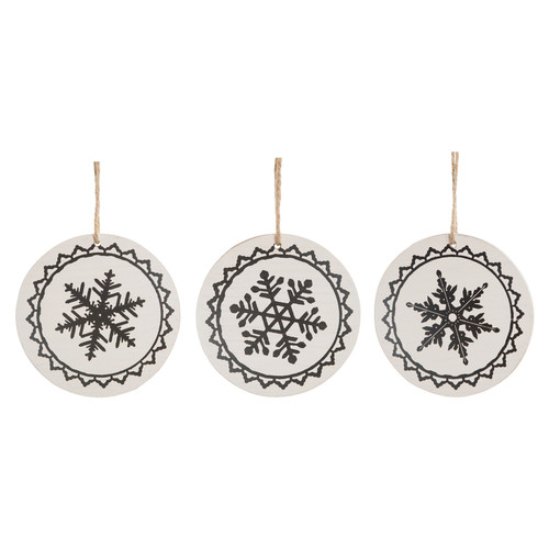 Snowflake Silhouettes Decor Decoration Ornaments, A/3