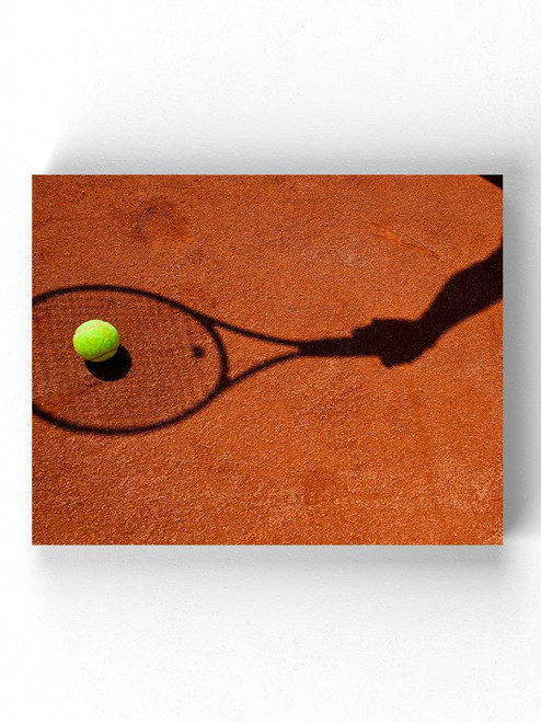 Tennis Player Shadow Wrapped Canvas -Image by Shutterstock
