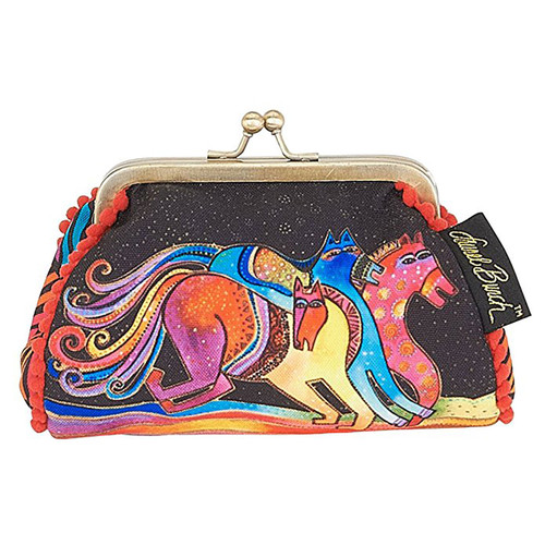 Laurel Burch Caballos de Colores Mythical Horses Coin Purse