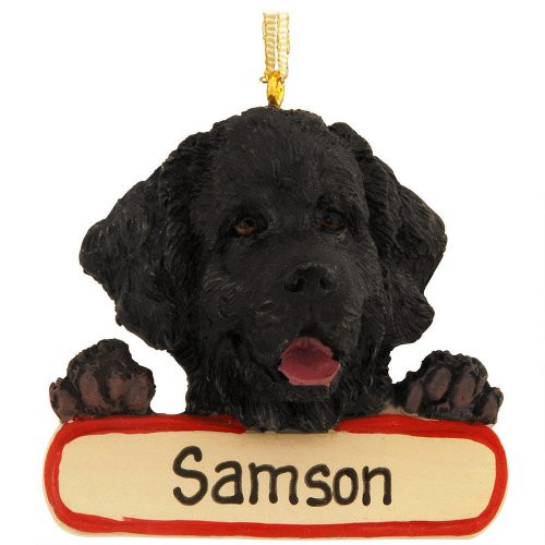 E & S Pets ORN218-25 Newfoundland Santa's Pals Christmas Ornament