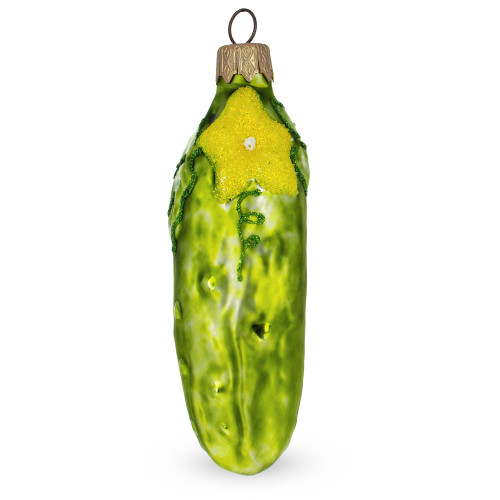 Pickle / Cucumber Glass Christmas Ornament - AA-068