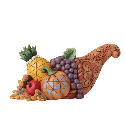 Jim Shore Heartwood Creek Harvest Cornucopia Figurine 6009473