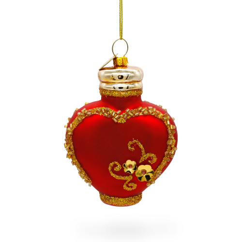 Perfume Bottle Glass Christmas Ornament