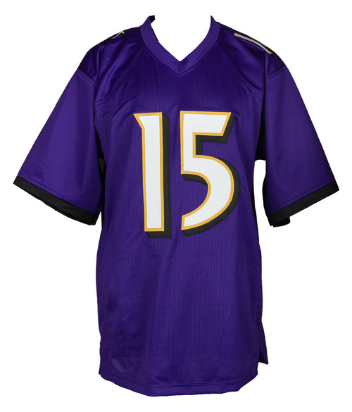 Marquise Brown Signed Custom Purple Pro Style Football Jersey JSA - Main Image