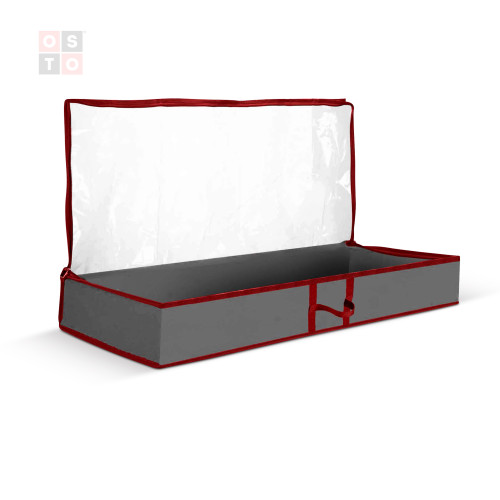 Set of 2 Gray Christmas Accessory Storage Bags 42"