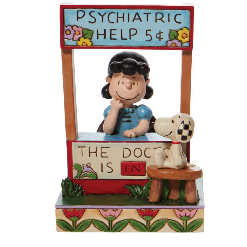 Jim Shore Peanuts Lucy Psychiatric Booth Chaser Figurine 6008971