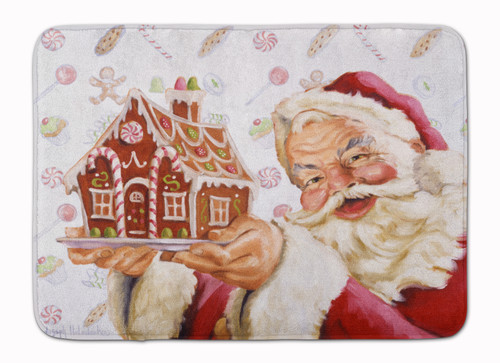 Caroline's Treasures PJH3006RUG Santa Claus A Home for the Holidays Machine Washable Memory Foam Mat , 19 X 27", multicolor
